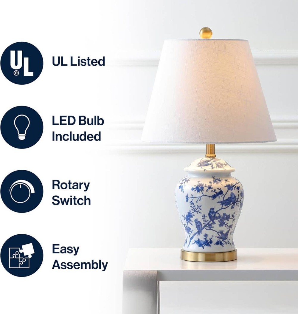 Blue and White Lamp