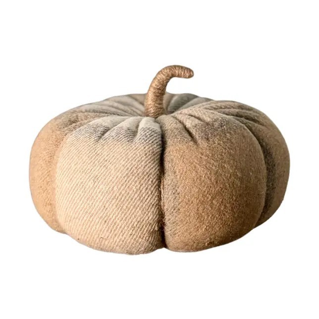 Tan Striped Pumpkin