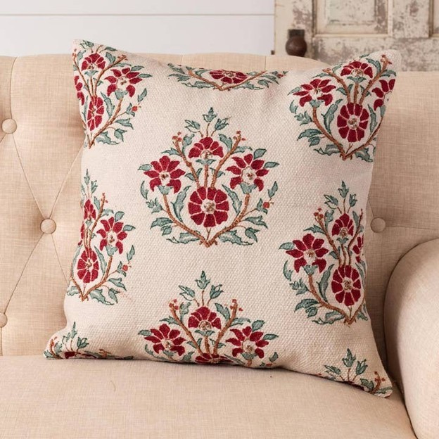 RMR - Pillow - Beaded Ruby