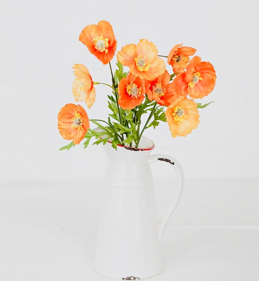 RMR 16 inch Wrinkle Poppy Bush Orange
