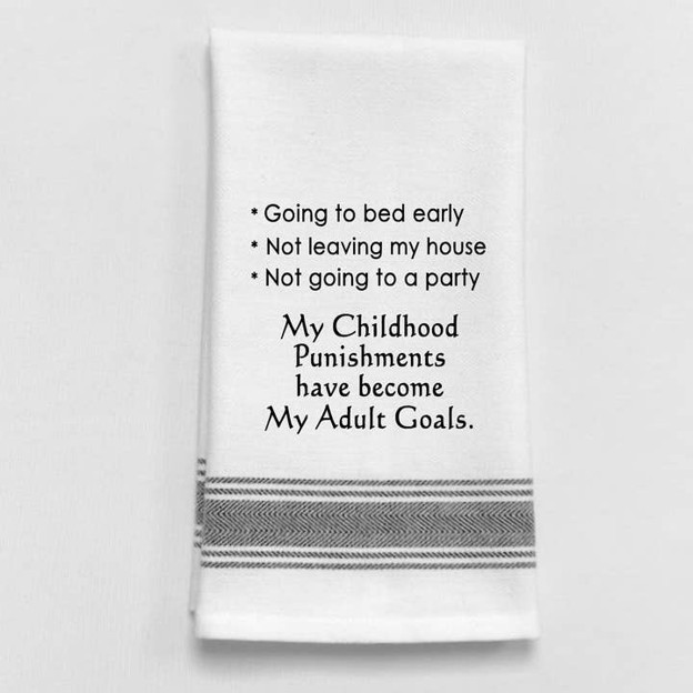 RMR Going to bed early... tea towel