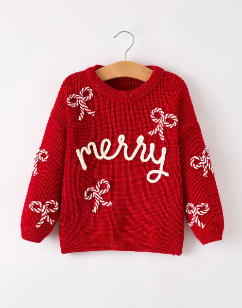 JAZ - Merry Candy Cane Sweater (Girls)