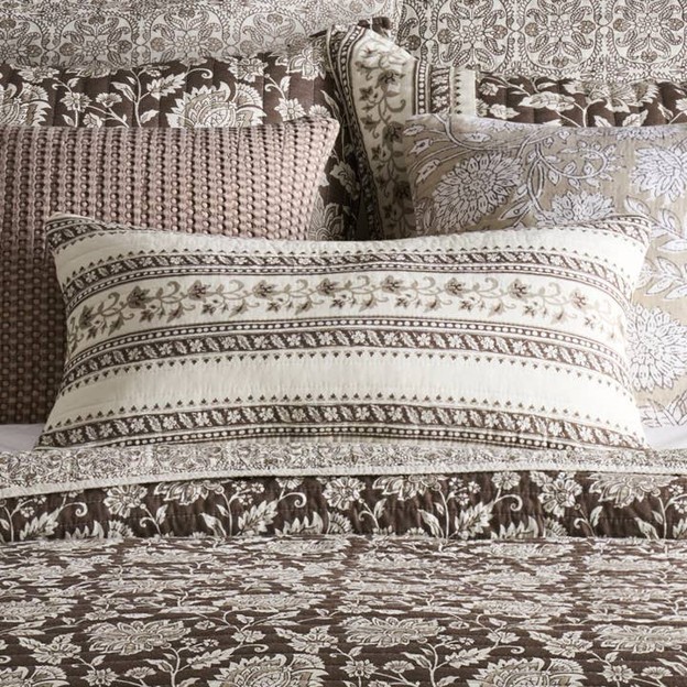 RMR - Adare Cocoa Quilted Pillow