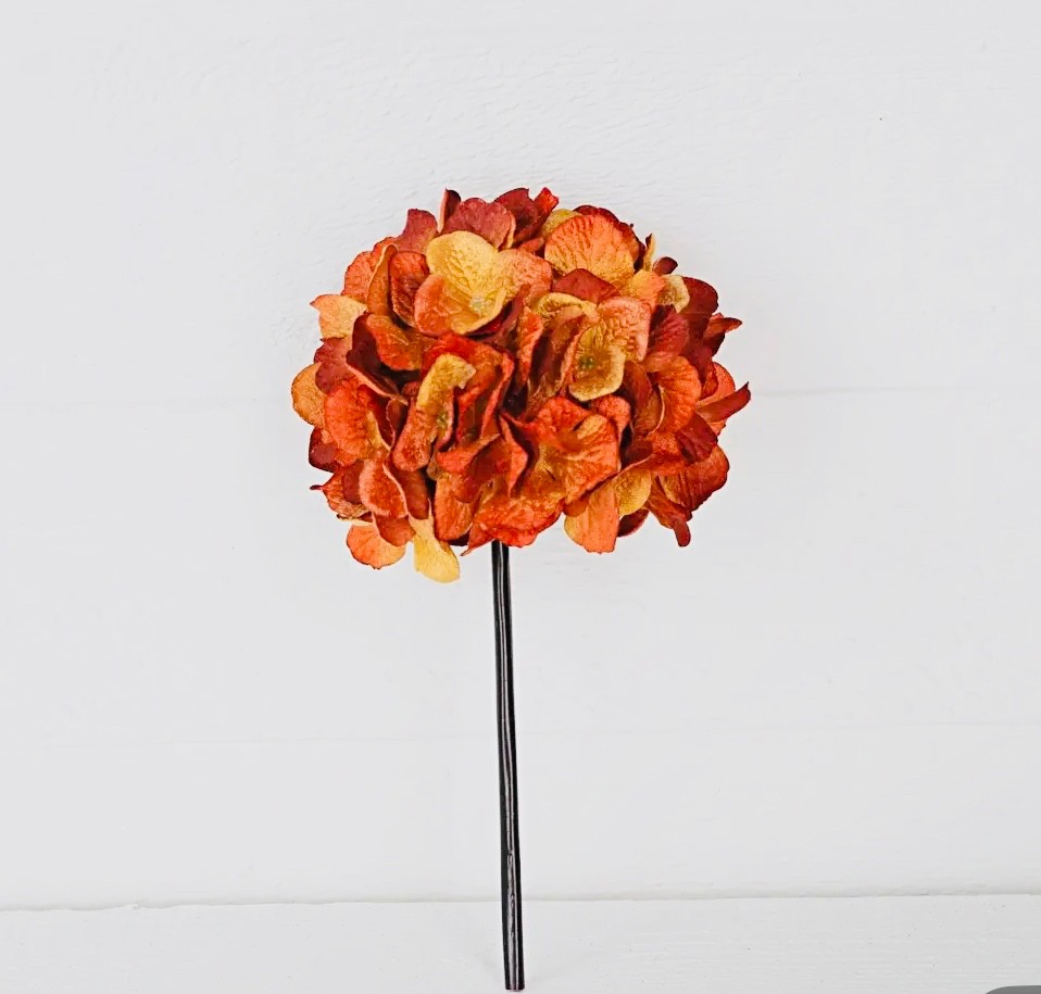 RMR 11x5 inch Hydrangea Head - Orange