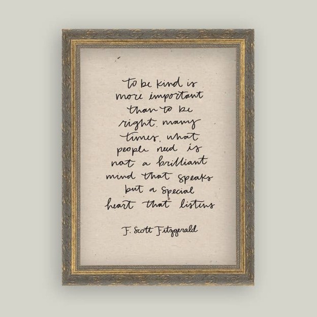 RMR - To Be Kind Framed Print 12x16