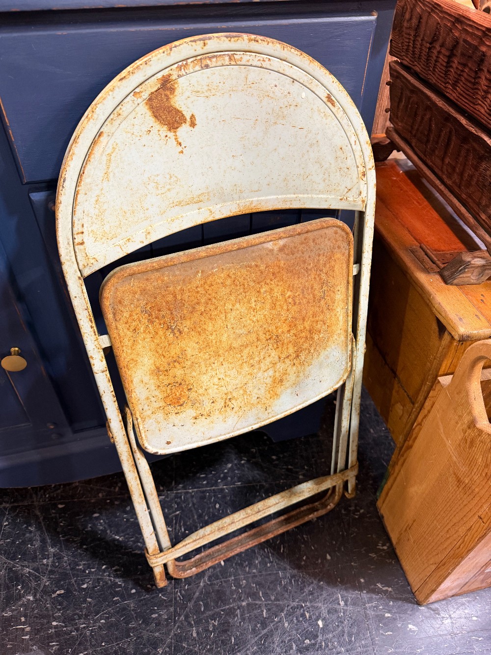 ADA Vintage Teal Metal Chair