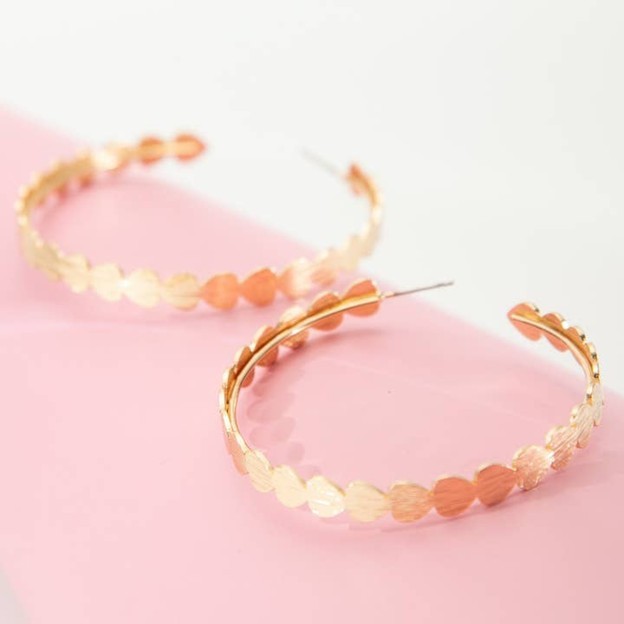 TTR Large Heart Hoop Earrings
