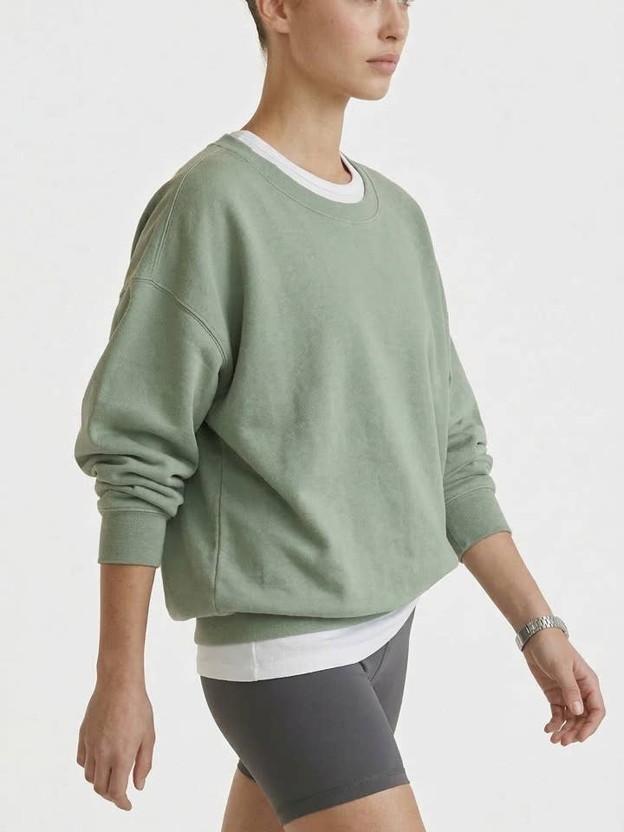 RMR - Sage Green Oversized Crewneck Sweatshirt