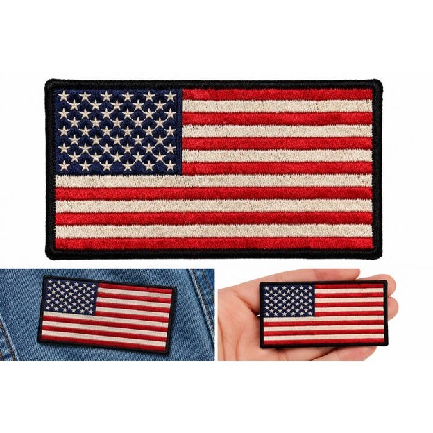 RMR - American Flag Embroidered Patch