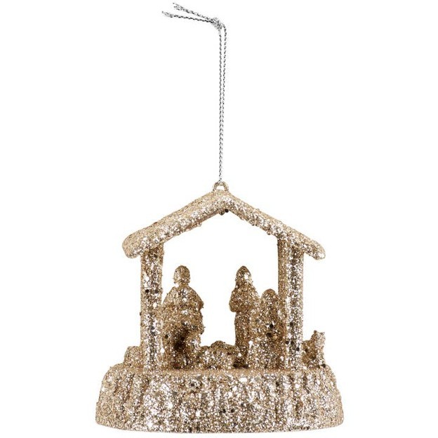 RMR - Glitter Nativity Ornament