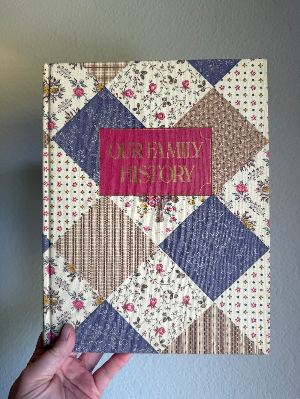 ADA “Our Family History” Quilted Fabric Book