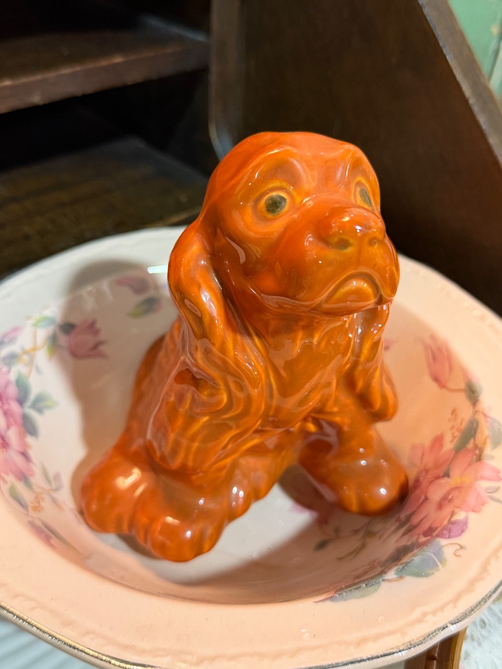 ADA Vintage Ceramic Spaniel Dog Figurine