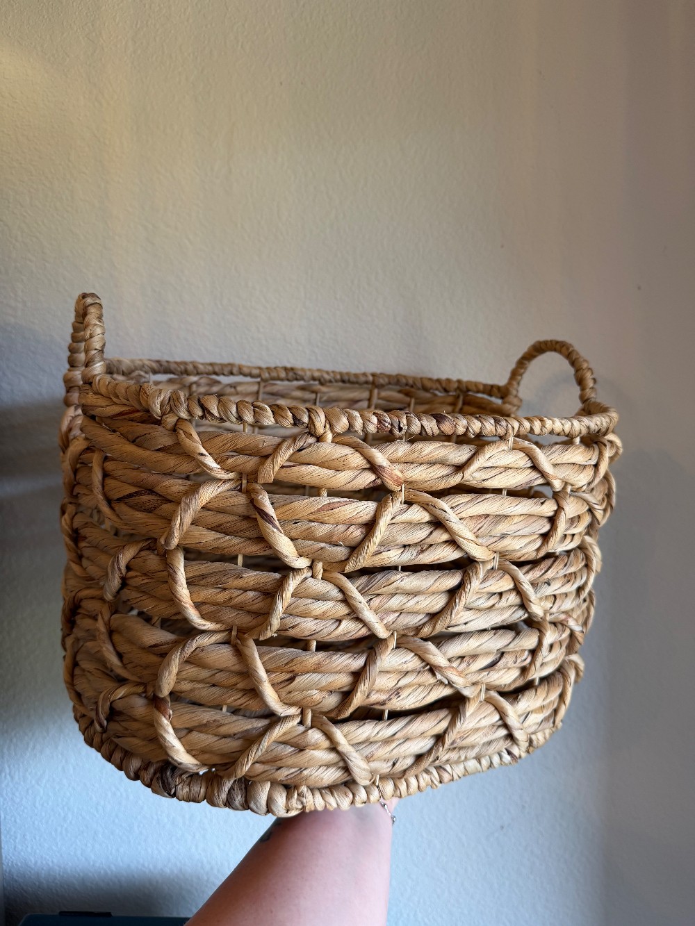 ADA Oblong Woven Basket with Handles