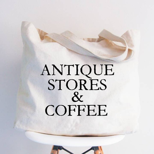 RMR - Antique Stores & Coffee Tote Bag