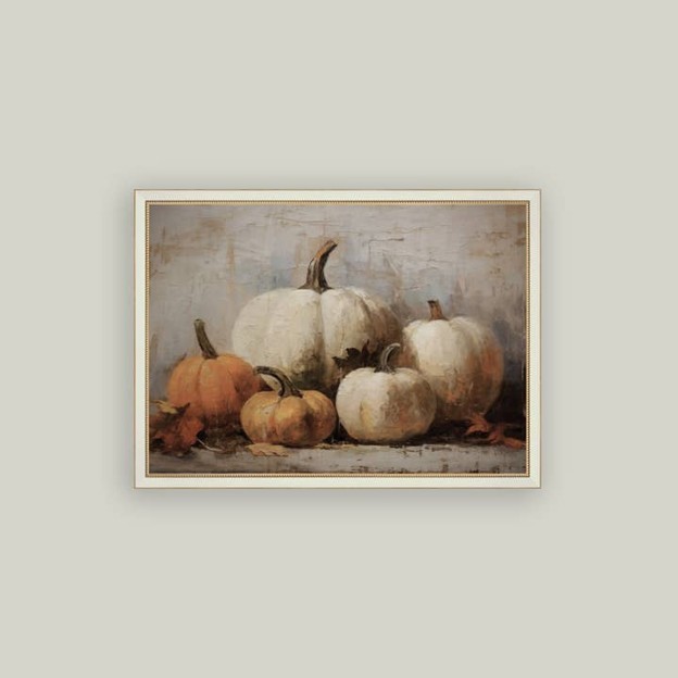 RMR - Vintage Pumpkins Framed Art 15x11