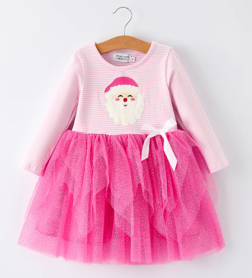 JAZ - Santa Striped Tutu Dress