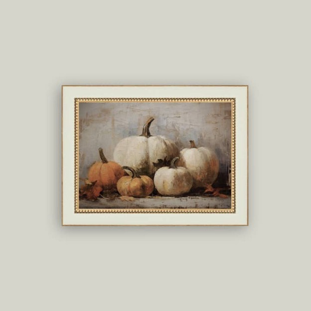 RMR - Vintage Pumpkins Framed Art 6x4