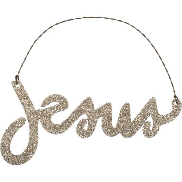 RMR - Glitter Jesus Ornament
