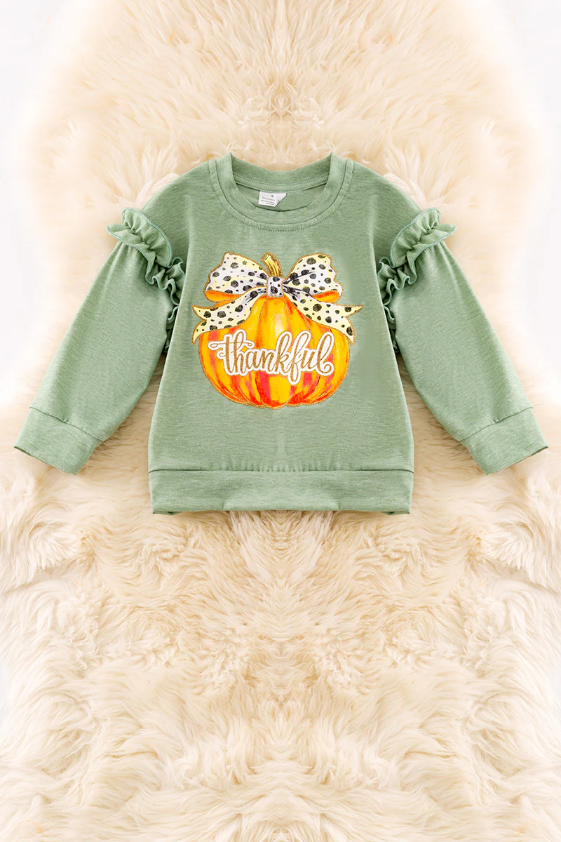 JAZ - Thankful Bow Pumpkin Top