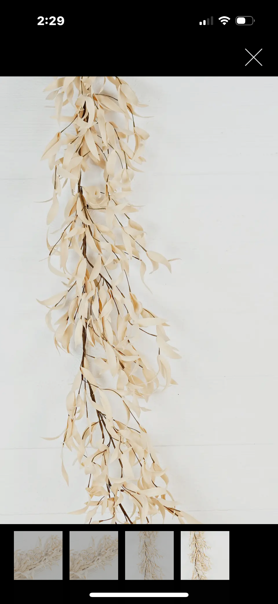 RMR 4.5 ft Buttercup Herb Leaves Garland