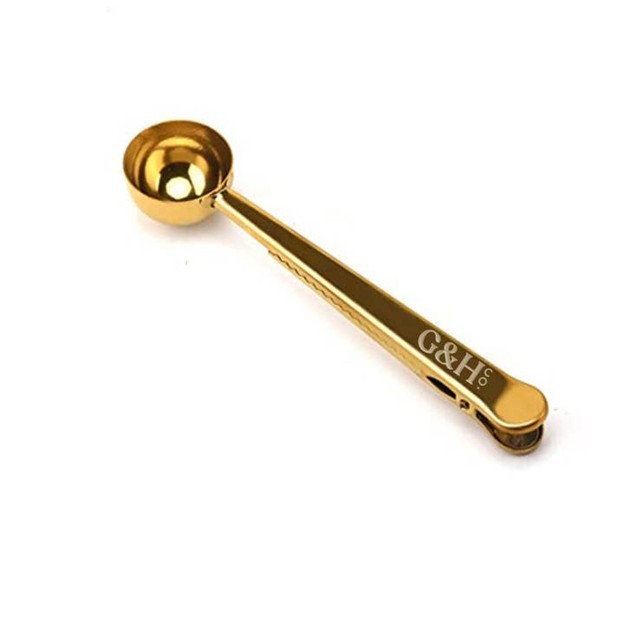 RMR - Gold Coffee Scoop & Bag Clip