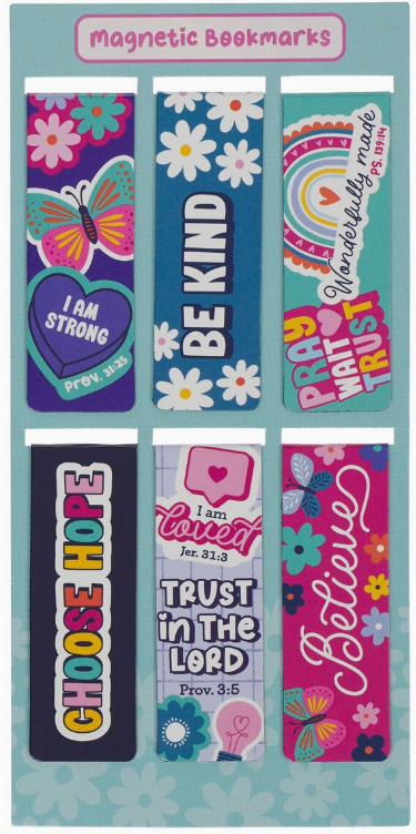 R&J - Magnetic Bookmark Set I Am Strong Prov. 31:25