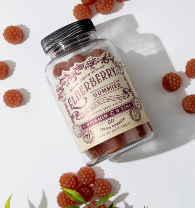 SCM/ Elderberry Gummies w/Zinc & Vit C - 60 count