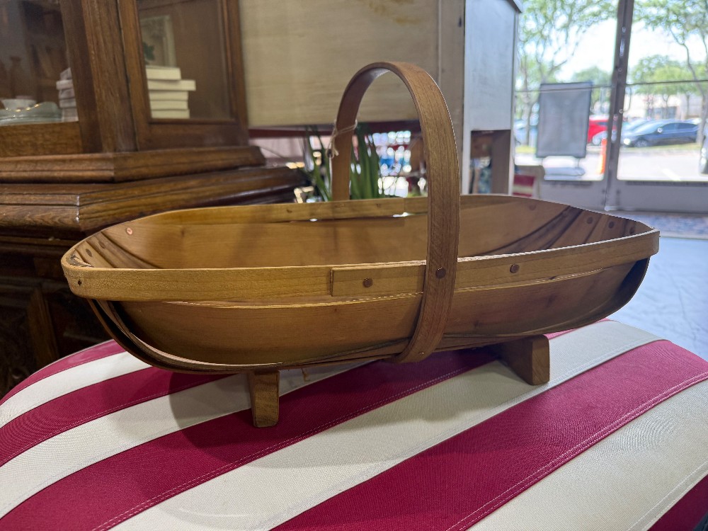 RMR Antique Bamboo Gathering Basket