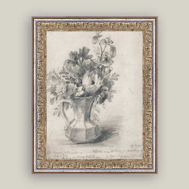 RMR - Sketch Flowers in A Pitcher Print 8x10