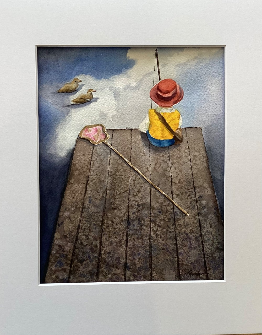 Boy fishing 8x10