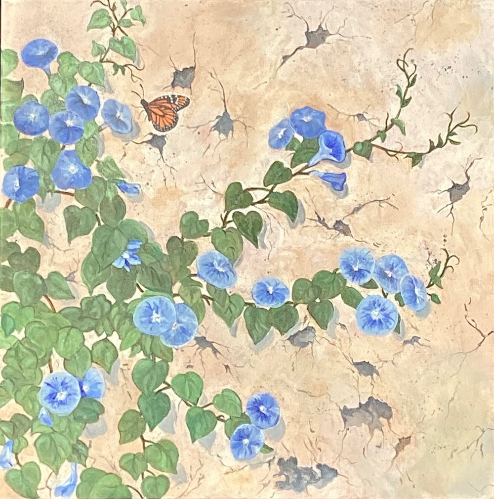 Morning Glories, 20x20