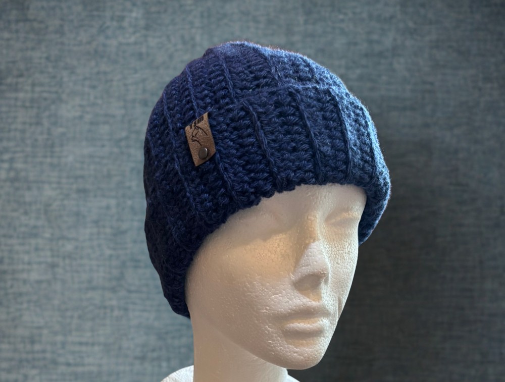Alpaca Hat Crocheted 100% Alpaca One Size