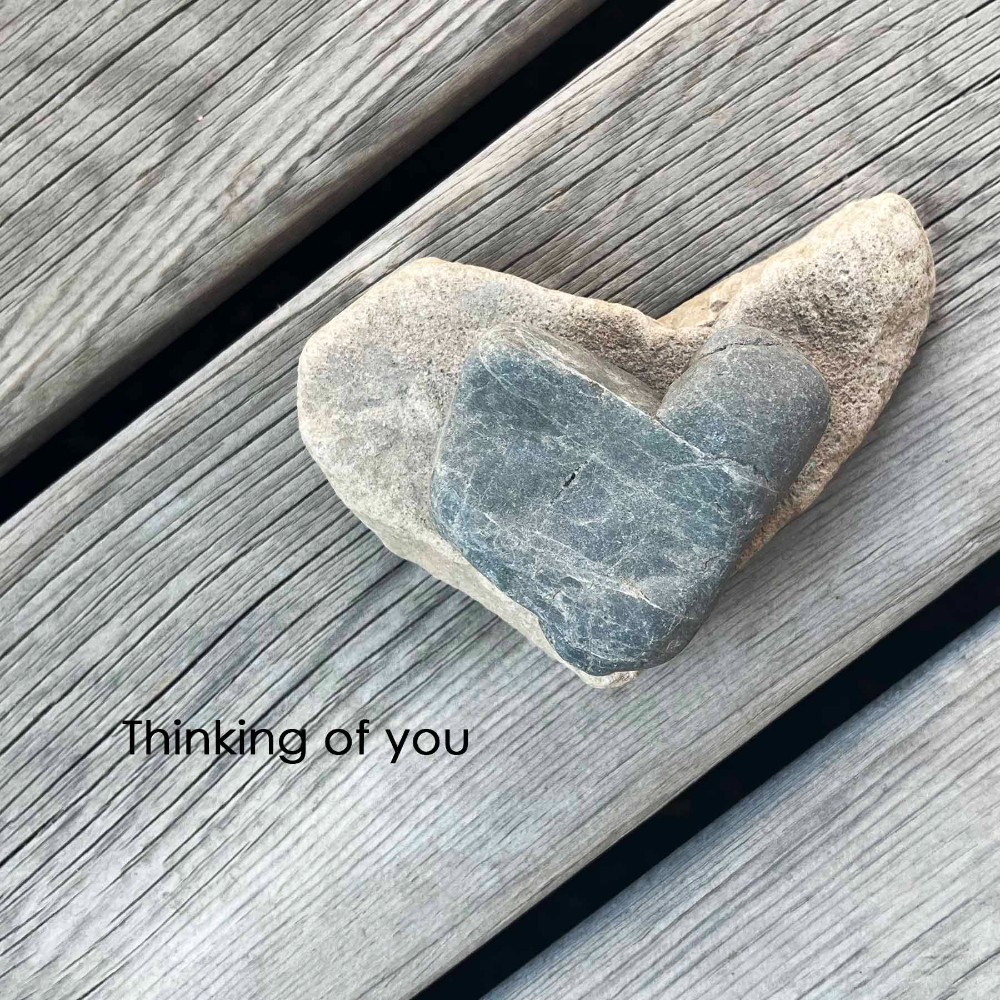 Photo Art Cards on Metal -  Thinking of you