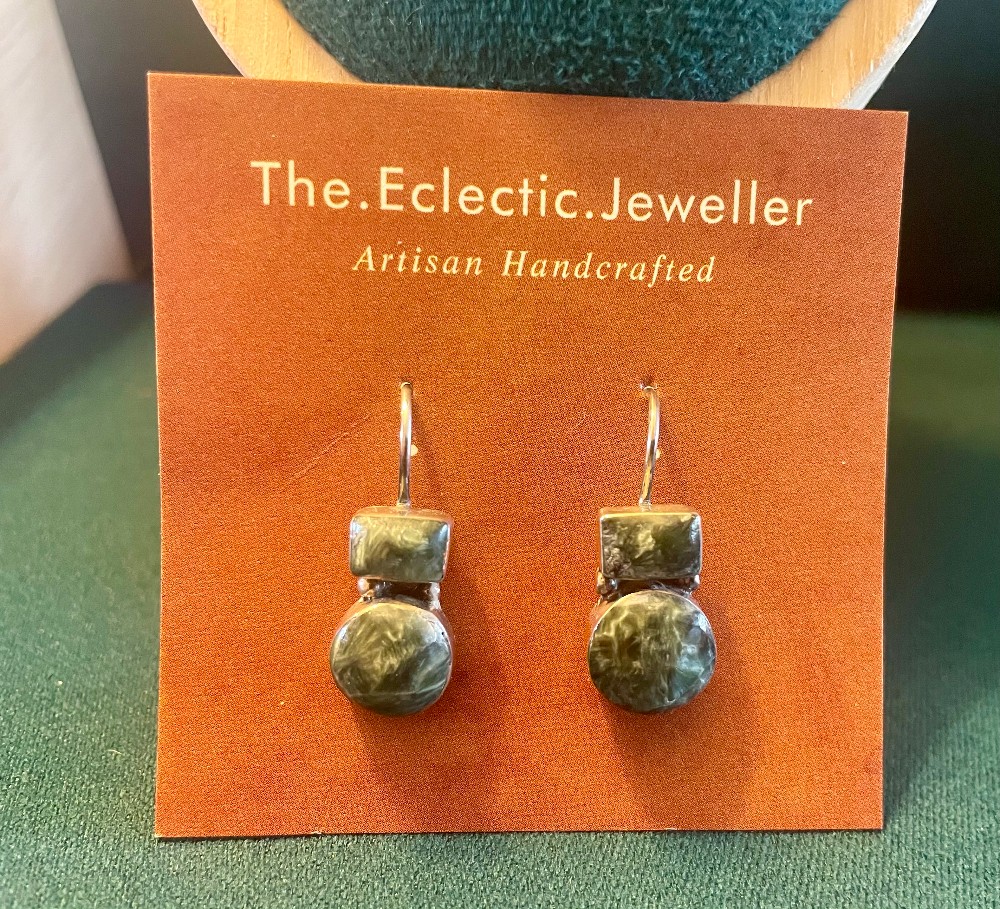 Seraphinite Pendant Earrings