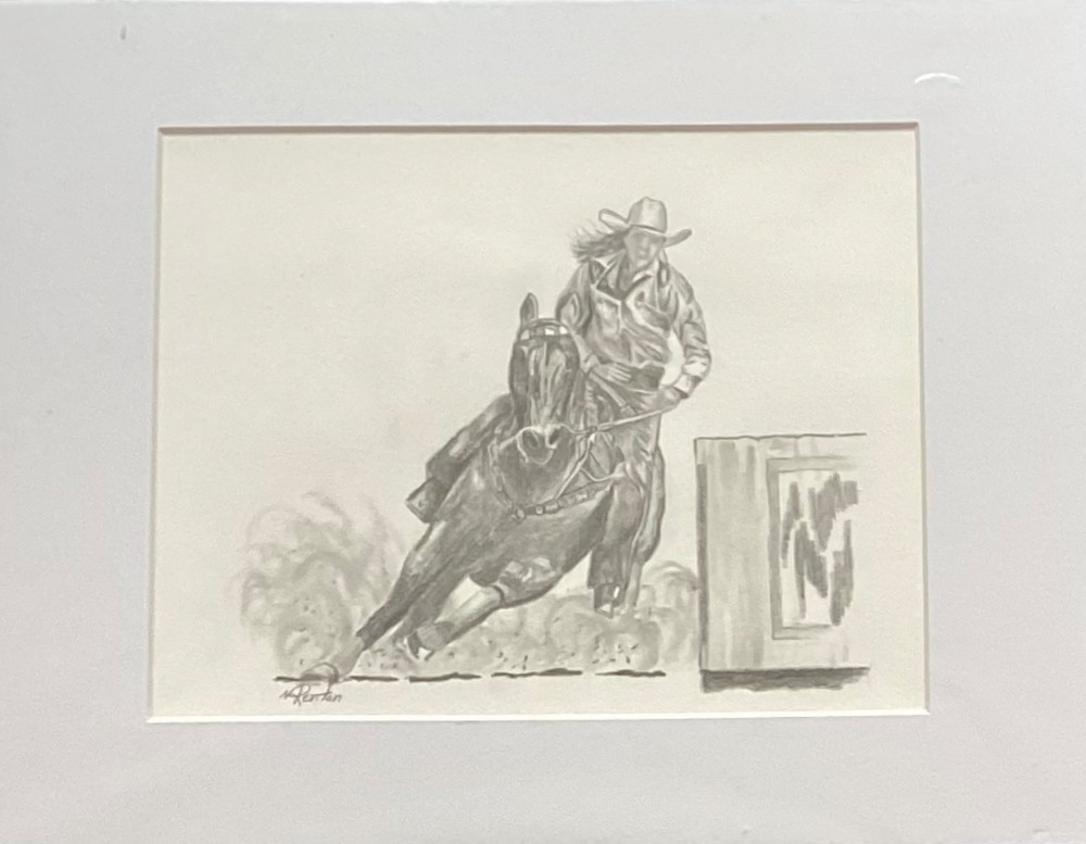 Barrel Rider 8x10
