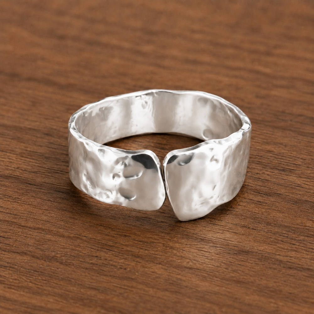 Adjustable silver rings