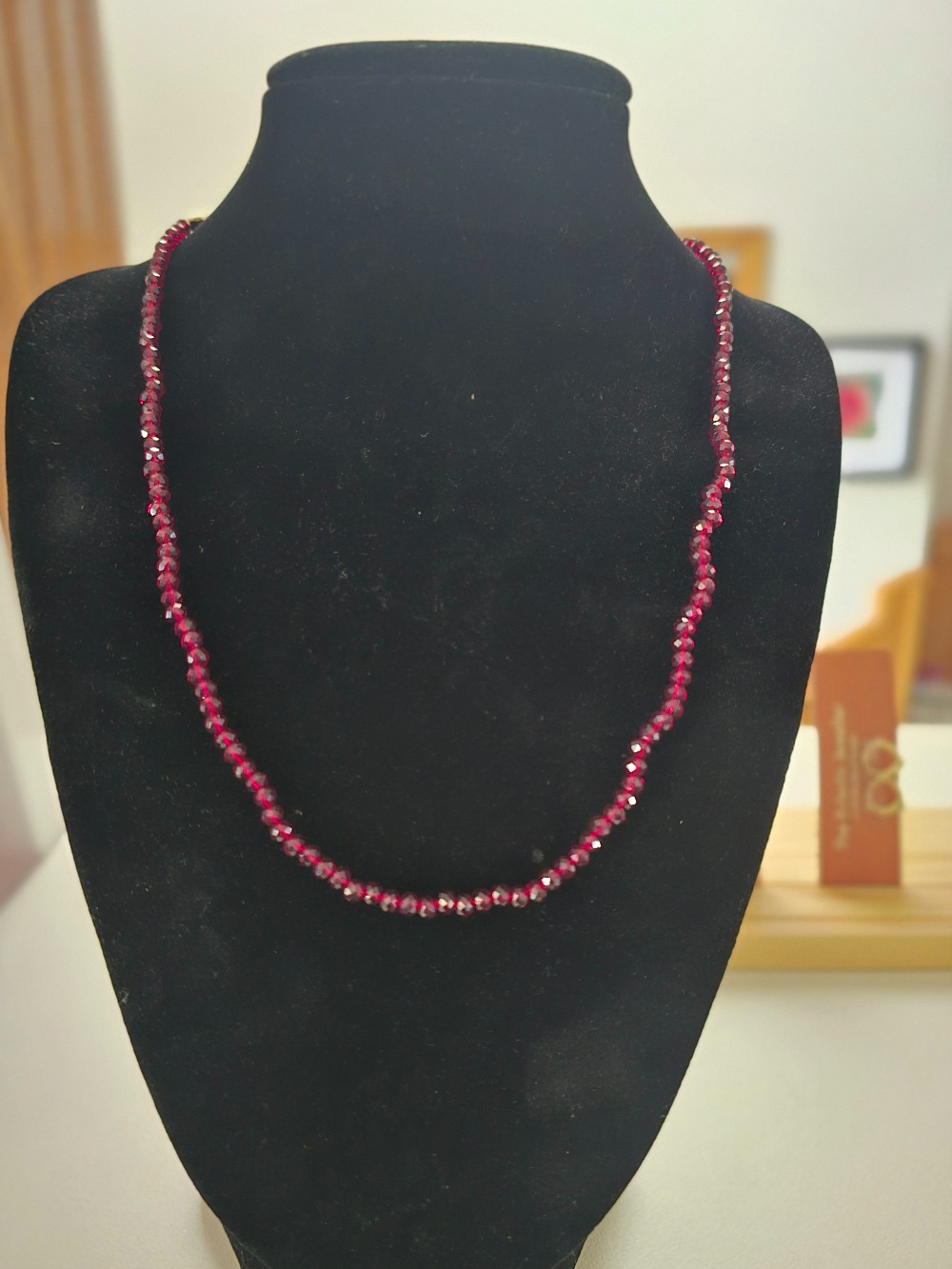 Swarovski Garnet Sparkle Beaded Necklace