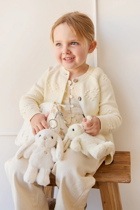 Snuggle Bunnies Keyring - Marshmallow