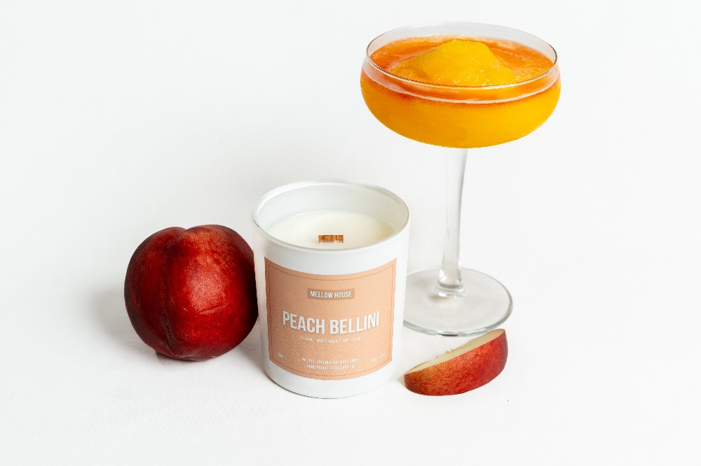Peach Bellini Candle 8 Oz