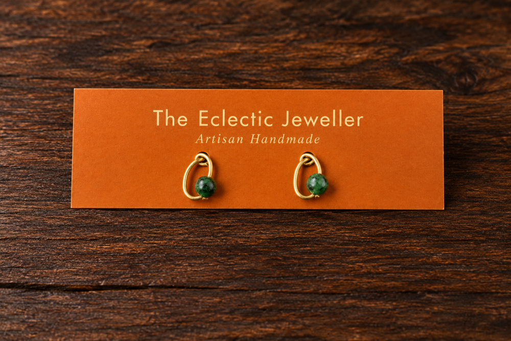 Turquoise beaded stud