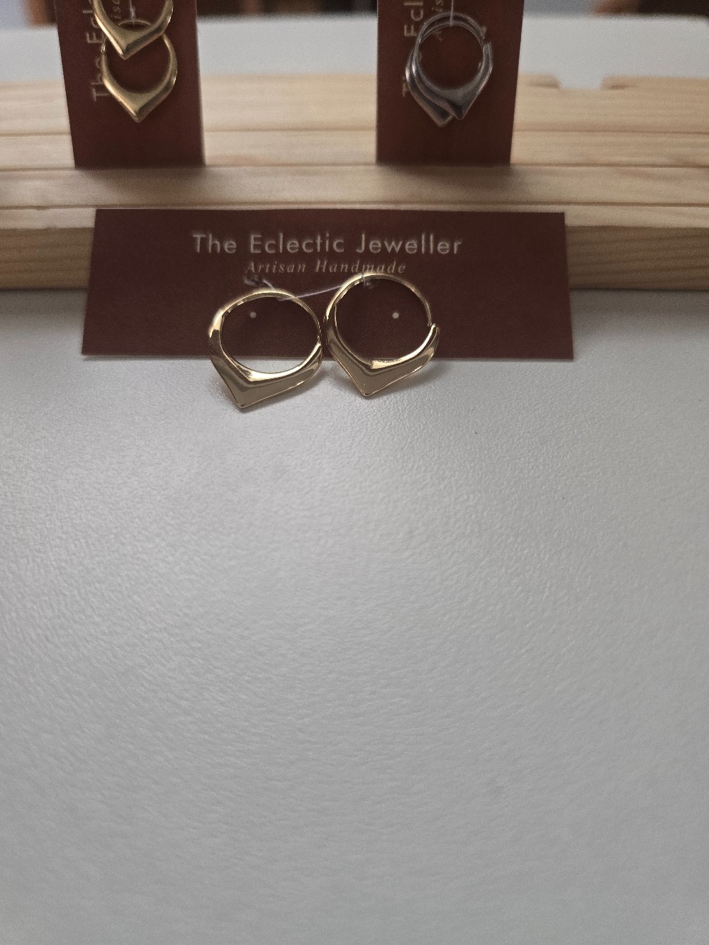 Large Argentium Hoops - Gold Filled