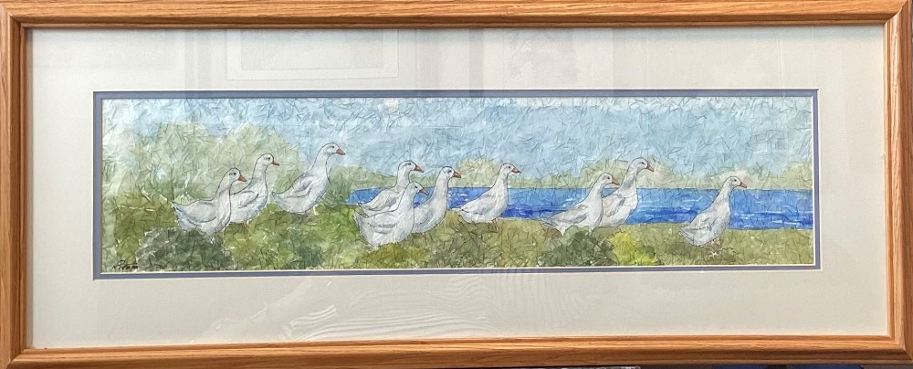 Follow the Leader, 12x30 framed