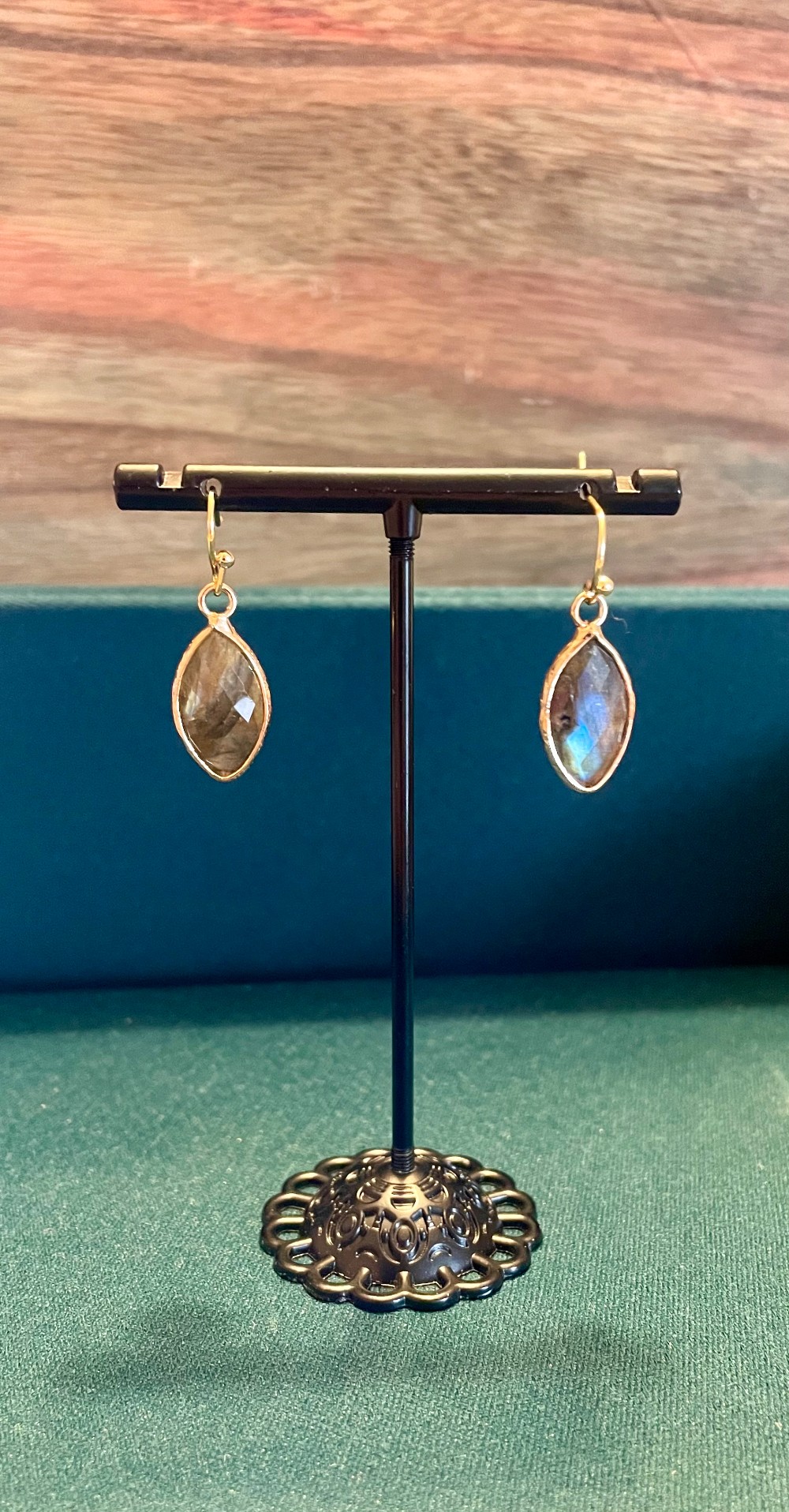 Labradorite Pendant Earrings