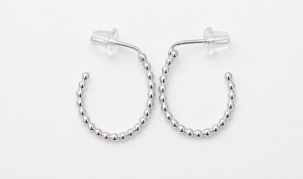 Argentium hoop earrings