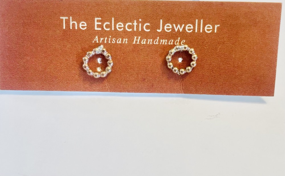 Full circle collection stud earrings