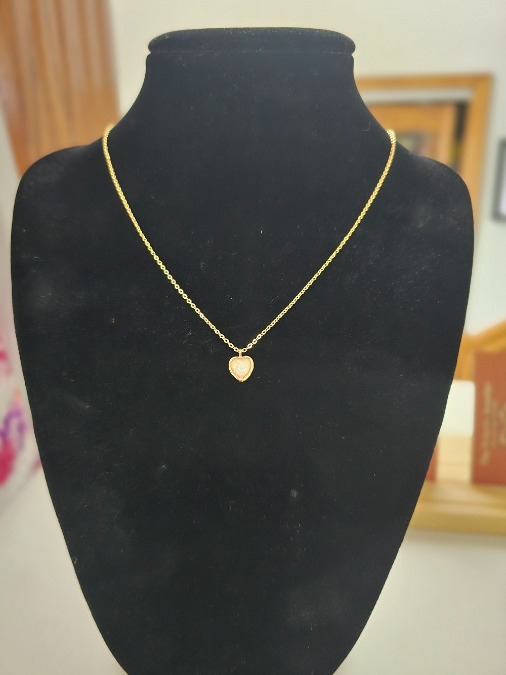 Solitary Aurora Opal Pendant with chain - Gold Filled