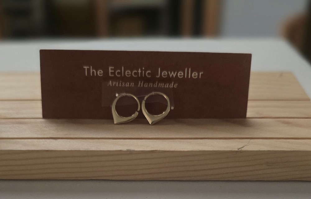 Small Argentium Hoops - Gold Filled