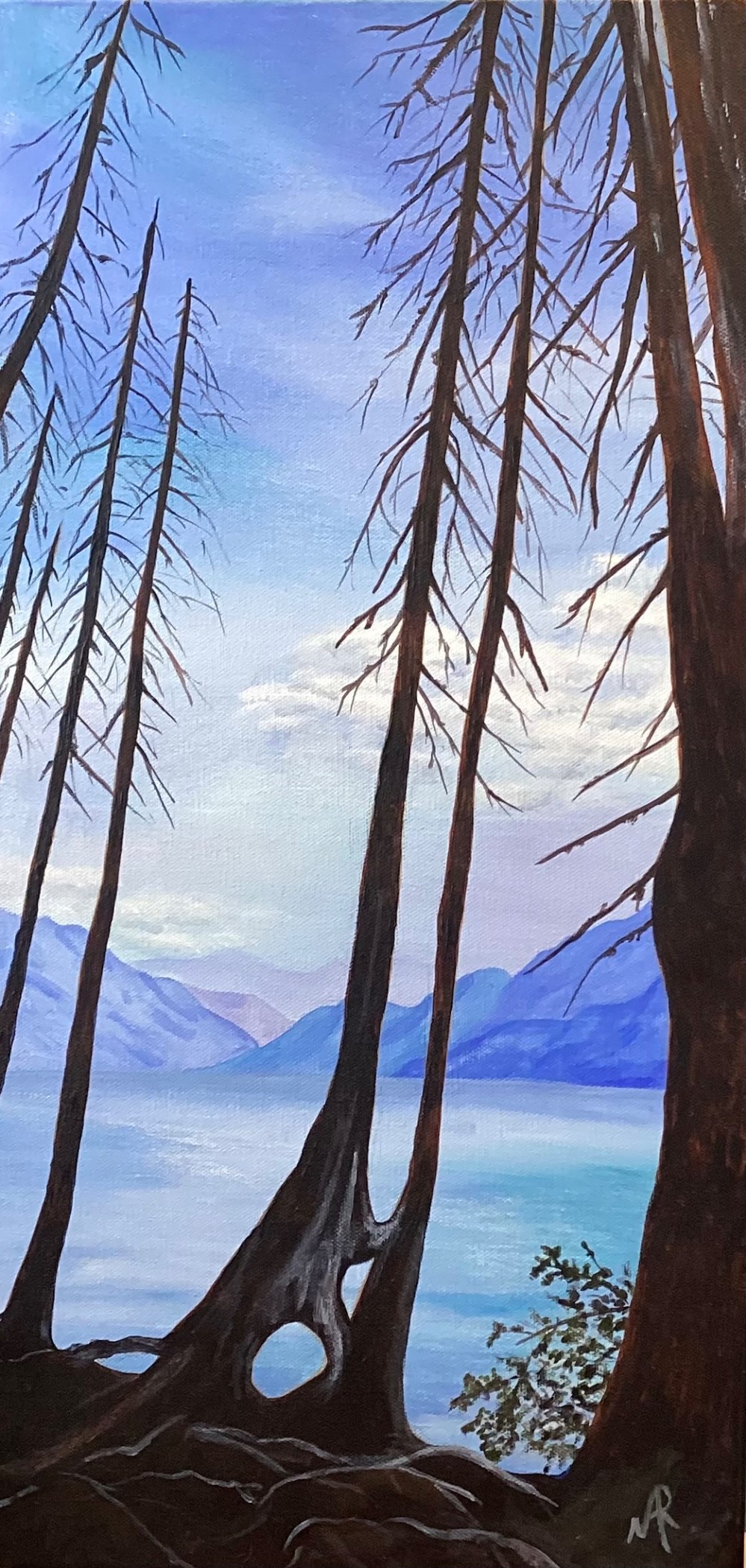 Blue Serenity, 12x24 canvas