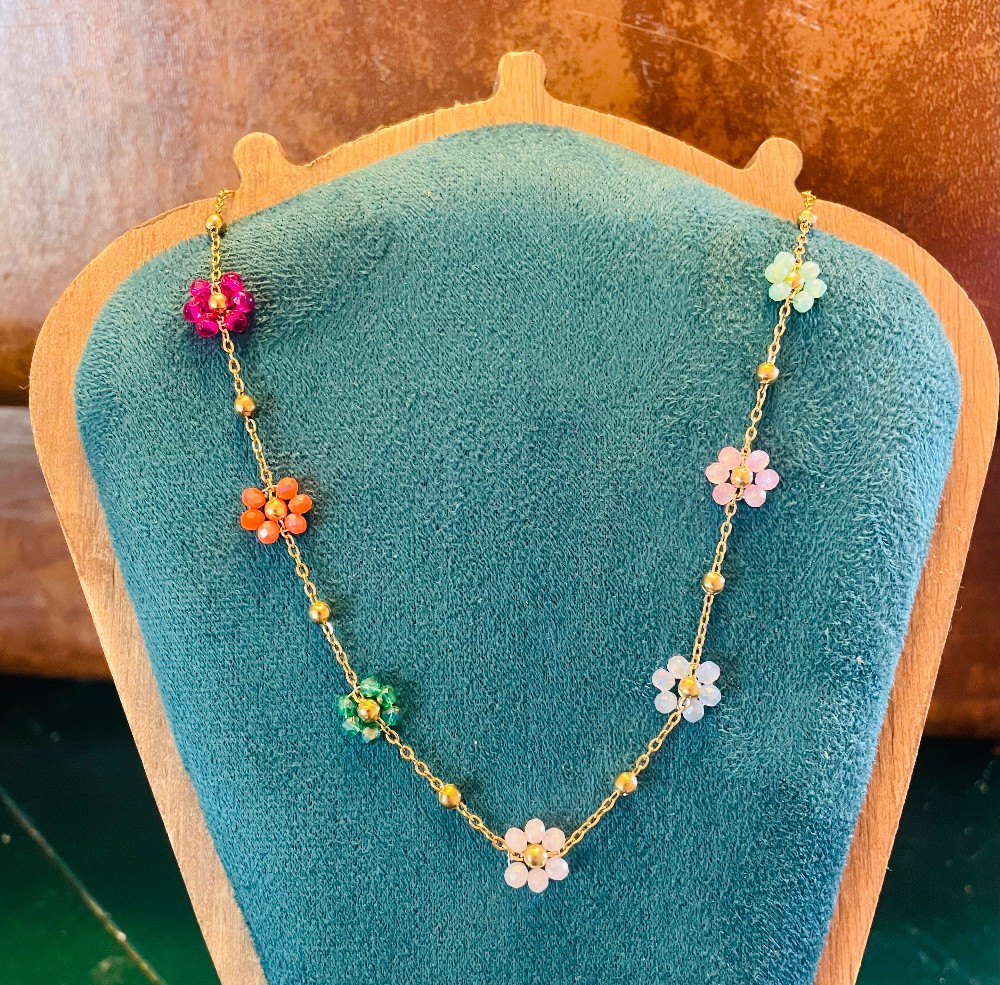 Crystal Daisy Necklace