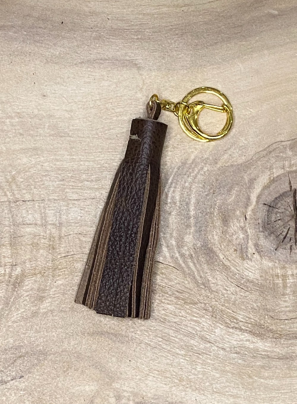 Tassel Key Chain/Bag Charm - Brown